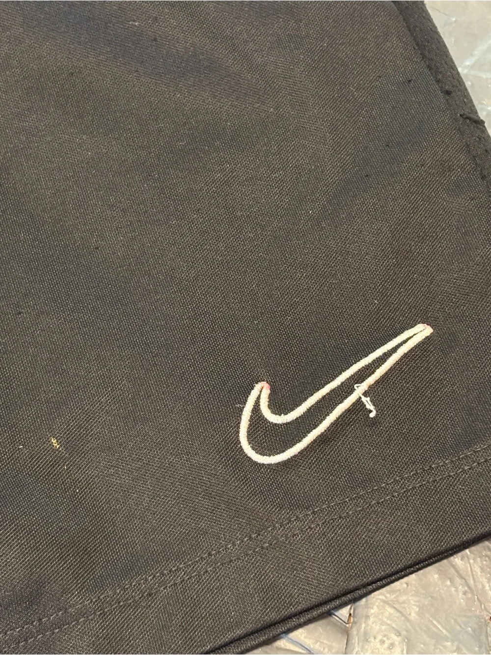 Nike Black Boys' Athletic Shorts with White Swoosh